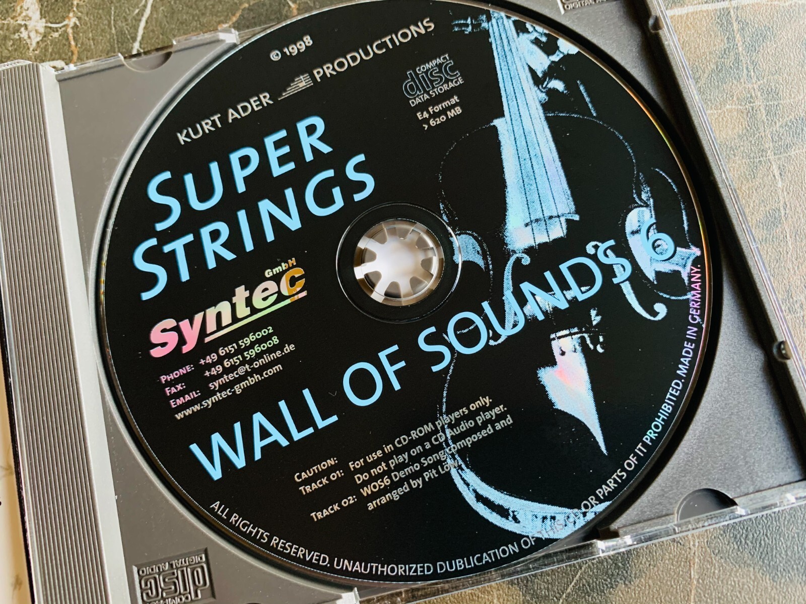 Syntec Wall Of Sounds Vol. 6 - Super Strings CD INSiDE E-MU