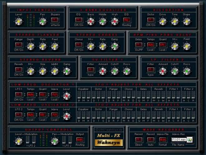 Wahnsyn Multi Fx v1.0 VST x86 WiN-peace-out