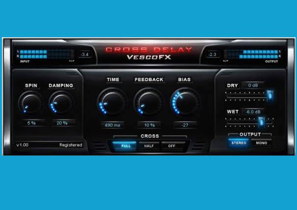 VescoFx Cross Delay v1.0 VST x86 WiN WORKiNG-R2R