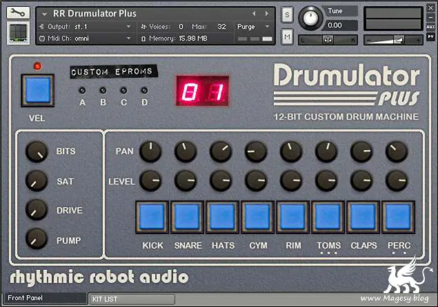 Audio Drumulator Plus KONTAKT-DiSCOVER-MaGeSY