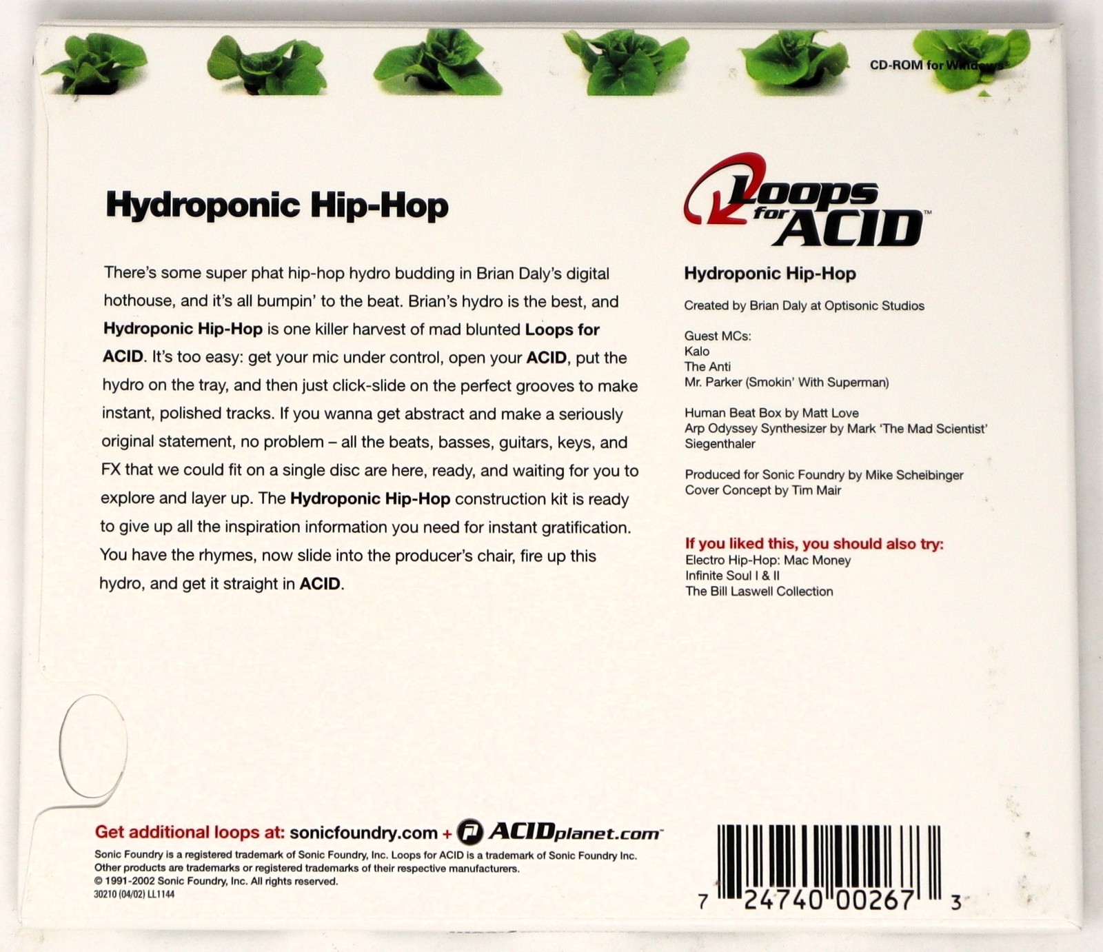 Hydroponic Hip Hop ACiD WAV-CD-REAR Hydroponic Hip Hop ACiD WAV-CD-REAR