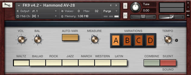 FK9 Hammond Auto-Vari 28 v4.2 KONTAKT