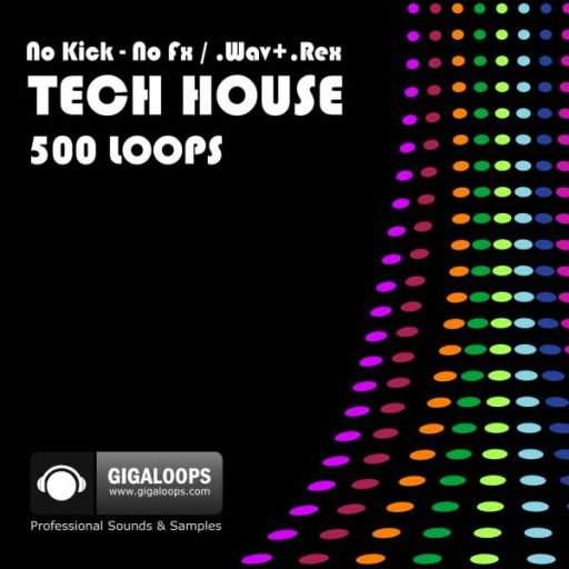 500 Tech House Loops WAV REX2-DiSCOVER