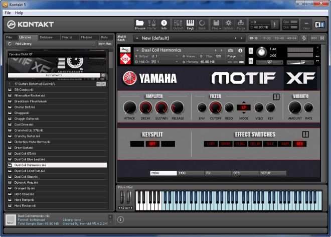 Yamaha Motif XF KONTAKT REPACK-GVARDIA