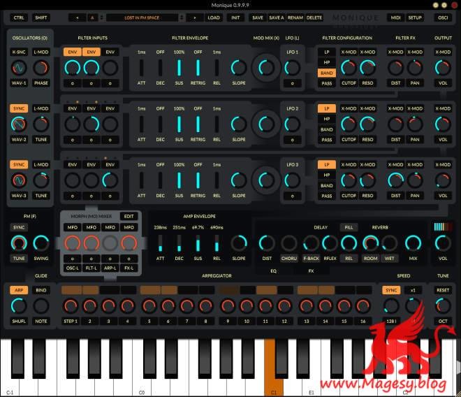 Monique v1.0.3 AU VST VSTi WiN LiNUX MAC-R2R