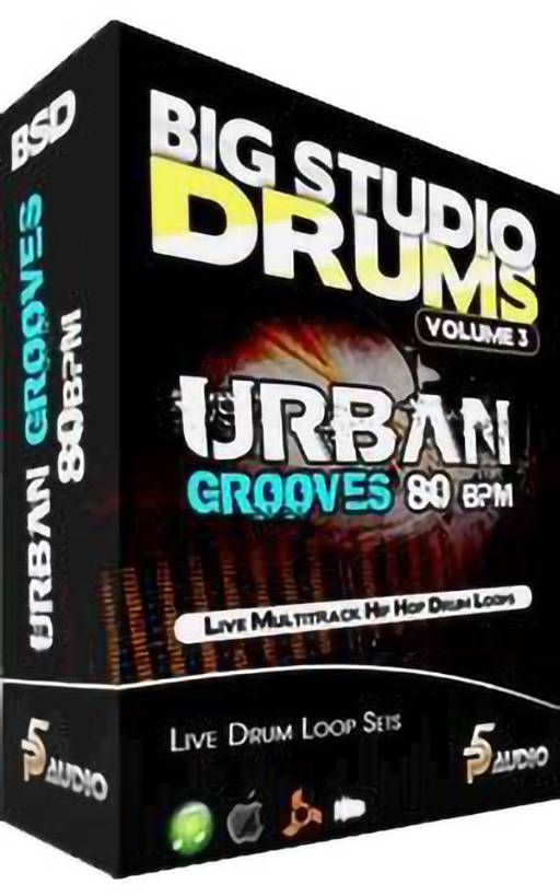 Big Studio Drums Urban Grooves 80 Bpm MULTiFORMAT-DiSCOVER