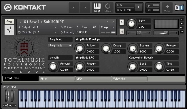 TMK001 Polyphonic Wretch Machine KONTAKT-PHOTONE