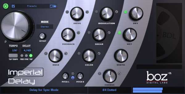 Imperial Delay v1.5.11 AU AAX VST VST3 RTAS WiN MAC-R2R