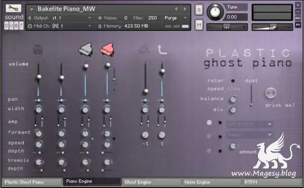 Plastic Ghost Piano KONTAKT-MaGeSY