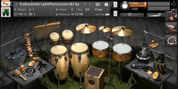 Ezdrummer 2 Latin percussion for KONTAKT