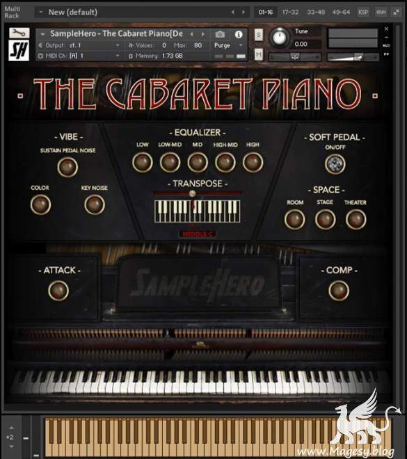 The Cabaret Piano KONTAKT-DECiBEL