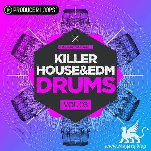 Killer House and EDM Drums Vol.3 WAV