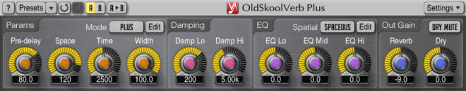 OldSkoolVerb Plus AU AAX VST VST3 WiN MAC-R2R