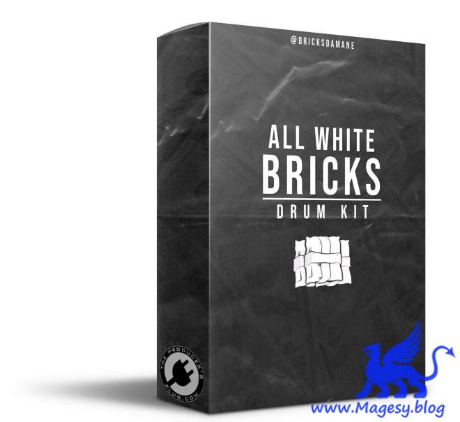 All White Bricks Drum Kit WAV FLP