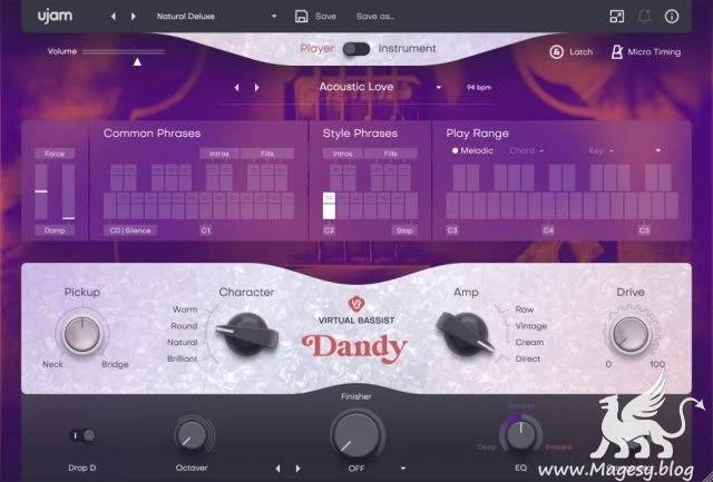 Virtual Bassist DANDY v2.4.0 AAX VST3 VSTi x64 WiN-R2R