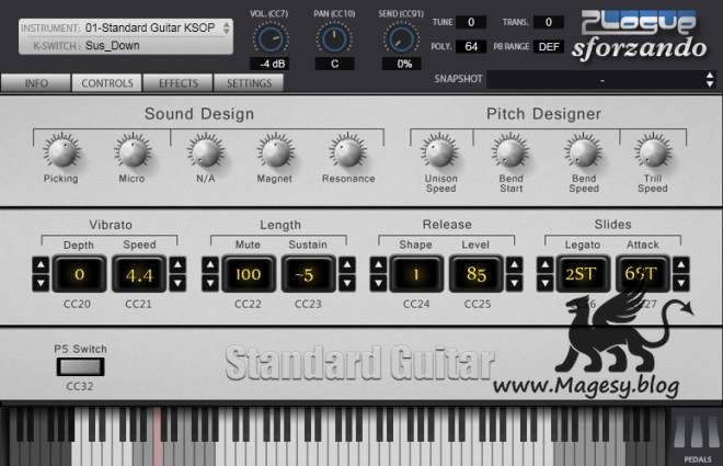 Standard Guitar v1.000 SFORZANDO-R2R