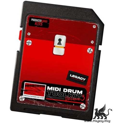 The “MiDi Drum Tool Kit 2 ” Loop Pack Trap Drums MiDi