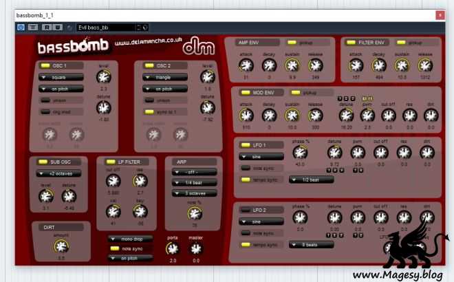 De La Mancha BassBomb v1.1 VSTi x86 WiN