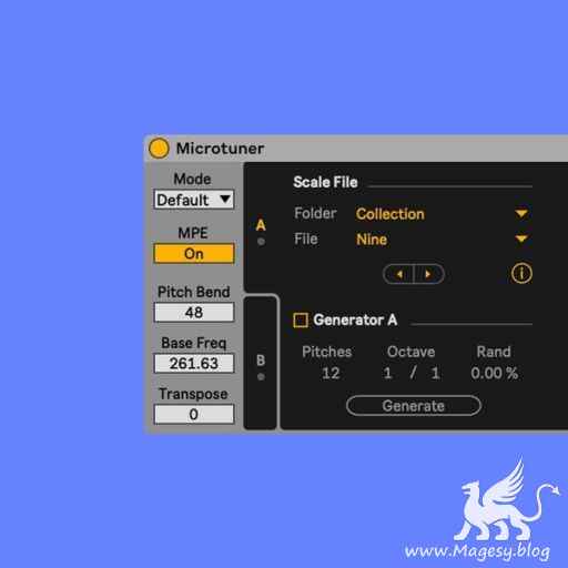 Microtuner v1.3 ALP For ABLETON LiVE v11.1