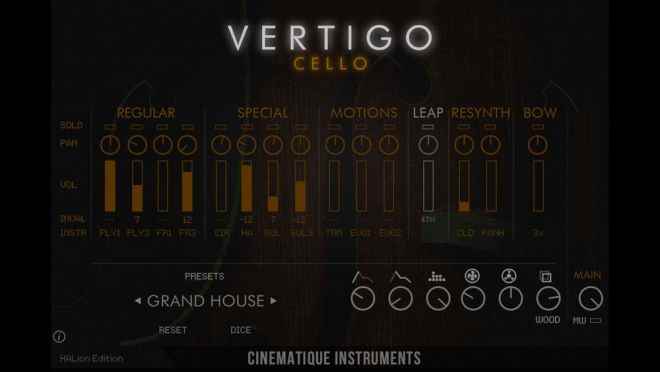 Vertigo Cello Content for HALion