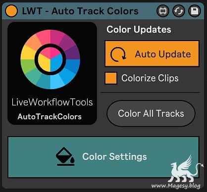 Auto Track Colors ABLETON LiVE-MaGeSY