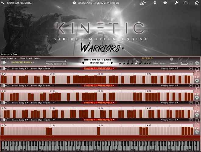 Kinetic Percussion Motion Engine KONTAKT