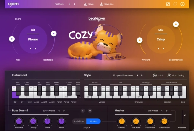 Beatmaker COZY v2.4.0 AUi VSTi VST3 U2B macOS-MORiA