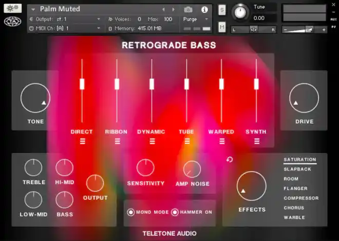 Retrograde Bass Kontakt Technia Magesy