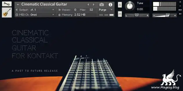 Cinematic Classical Guitar Kontakt Magesy