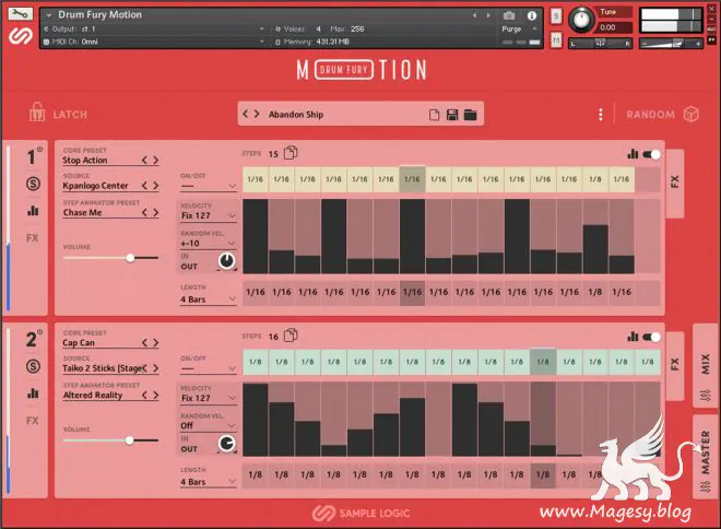 Drum Fury Motion KONTAKT-MaGeSY