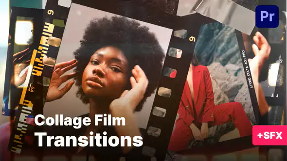 Film Collage Transitions Premiere Pro Templates-MaGeSY