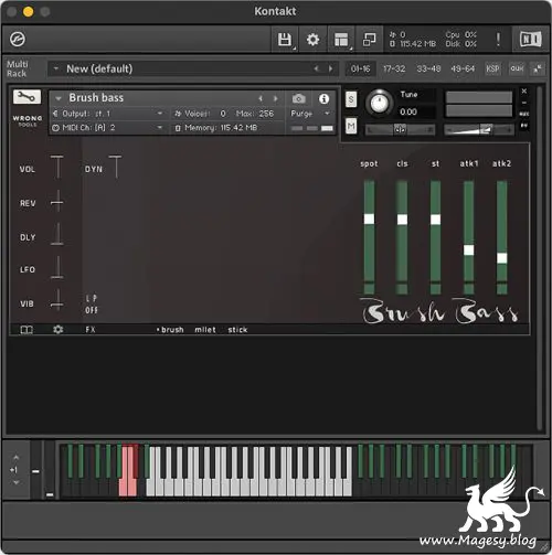 Brush Bass KONTAKT-MaGeSY