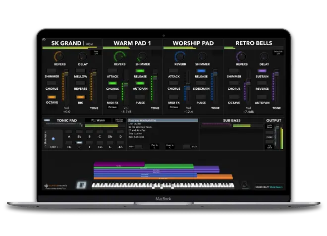 Sunday Keys Template for MainStage-FANTASTiC-MaGeSY