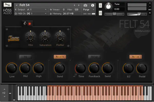 Felt Piano 54 For KONTAKT-MaGeSY