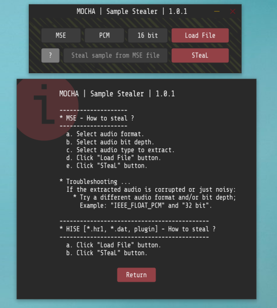 Sample Stealer v1.0.1 STANDALONE WiN-MOCHA Sample Stealer v1.0.1 STANDALONE WiN-MOCHA