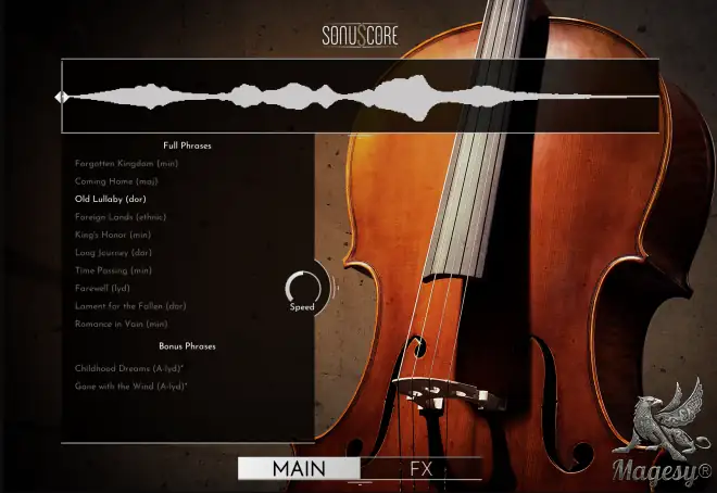 Lyrical Cello Phrases for HALion-MaGeSY