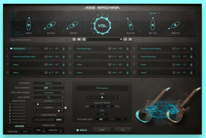 Axe Machina Heavy 7-String Guitar For HALion-MaGeSY