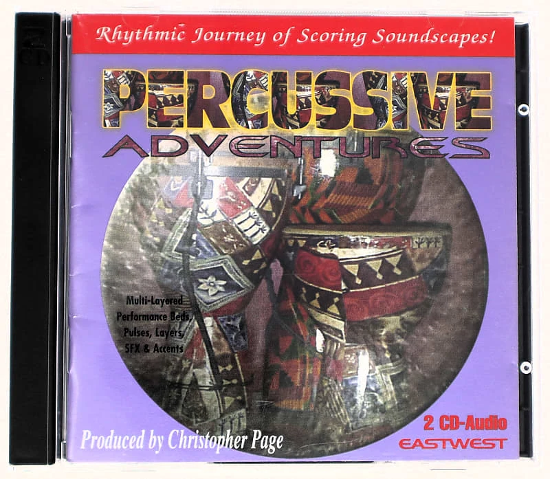 East West Percussive Adventures CD FRONT IMAGE