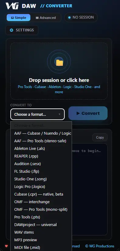 DAW Converter v3.2.19 macOS-GUiSEPPE-MaGeSY DAW Converter v3.2.19 macOS-GUiSEPPE-MaGeSY