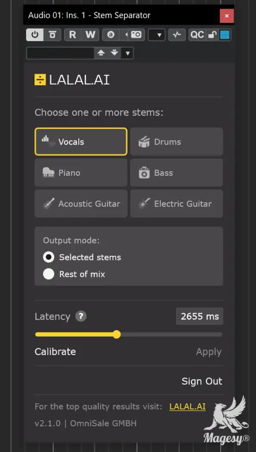 Stem Separator v2.1.0 VST3 x64 WiN-MaGeSY