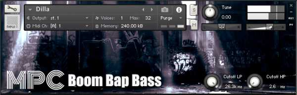 MPC Boom Bap Bass NKi KONTAKT