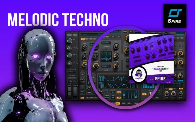 Free Download Shocking Melodic Techno For SPiRE MiDi-ARCADiA