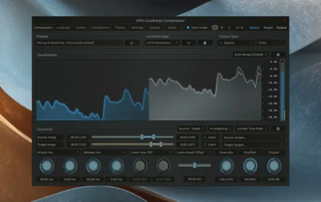 Free Download APU Loudness Compressor v4.6.1 WiN MAC-BTCR