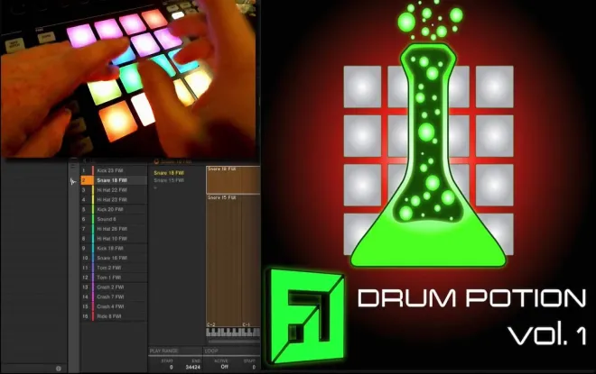Free Download Flux302 Drum Potion Vol.1 Drum Kit WAV MASCHiNE